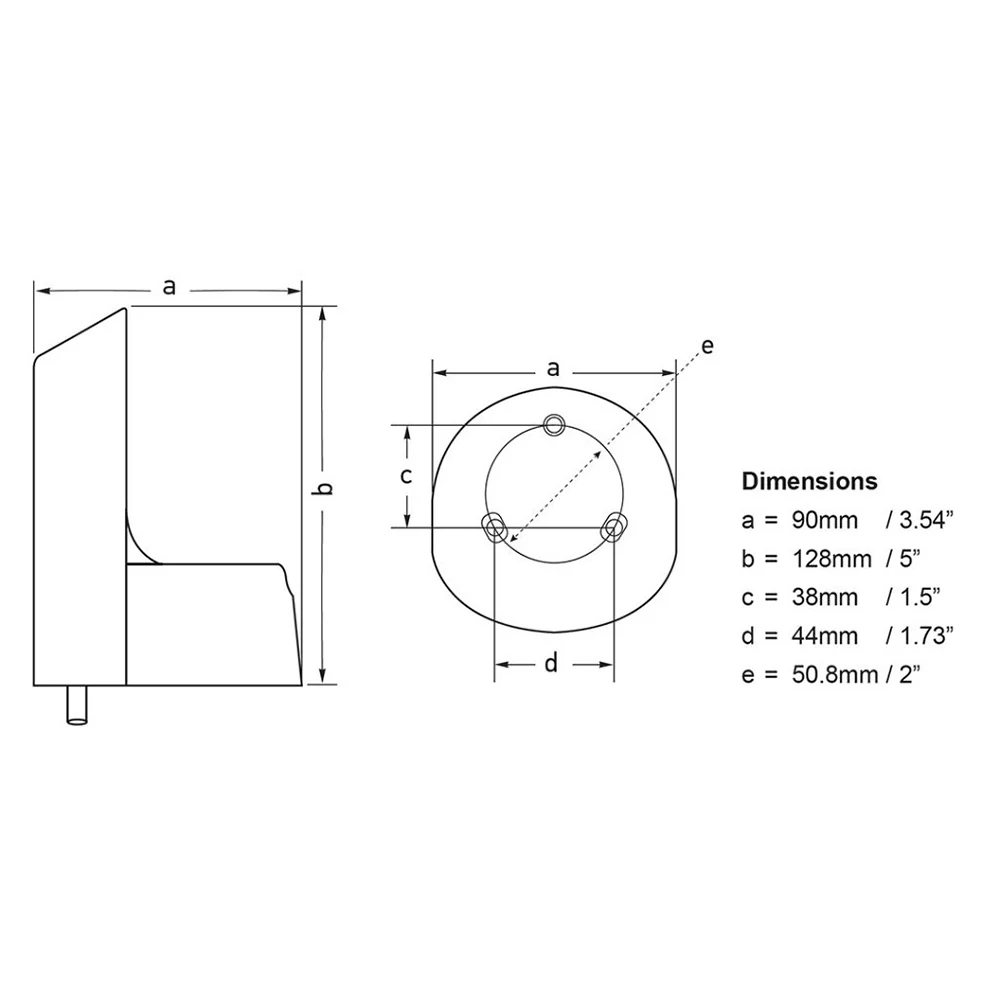 Hella Marine NaviLED PRO Deck Mount Adapter - White [241287812] - Image 3