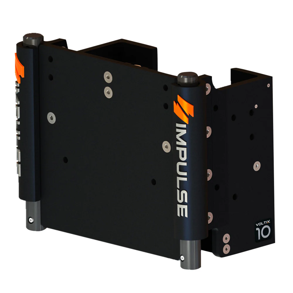 IMPULSE XL 10" Set Back Electric Jack Plate w/Standard Control - Black Anodize [75073-B]
