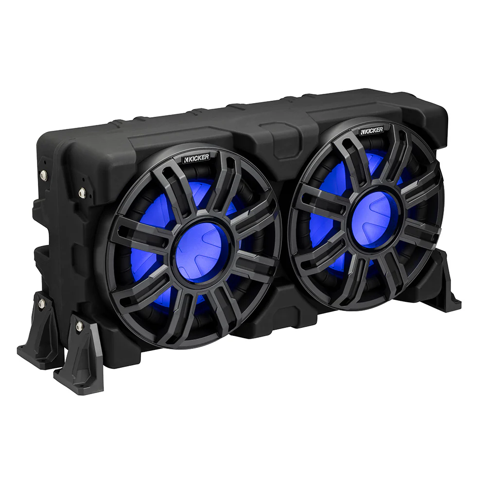 KICKER 10" Loaded Premium Marine Enclosure w/Passive Radiator - 4-Ohm [51MWLE104] - Image 2