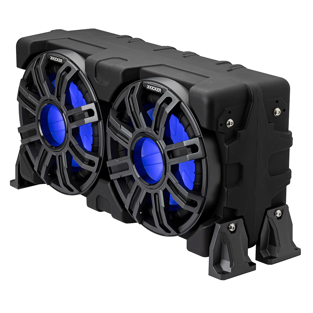 KICKER 10" Loaded Premium Marine Enclosure w/Passive Radiator - 4-Ohm [51MWLE104] - Image 3