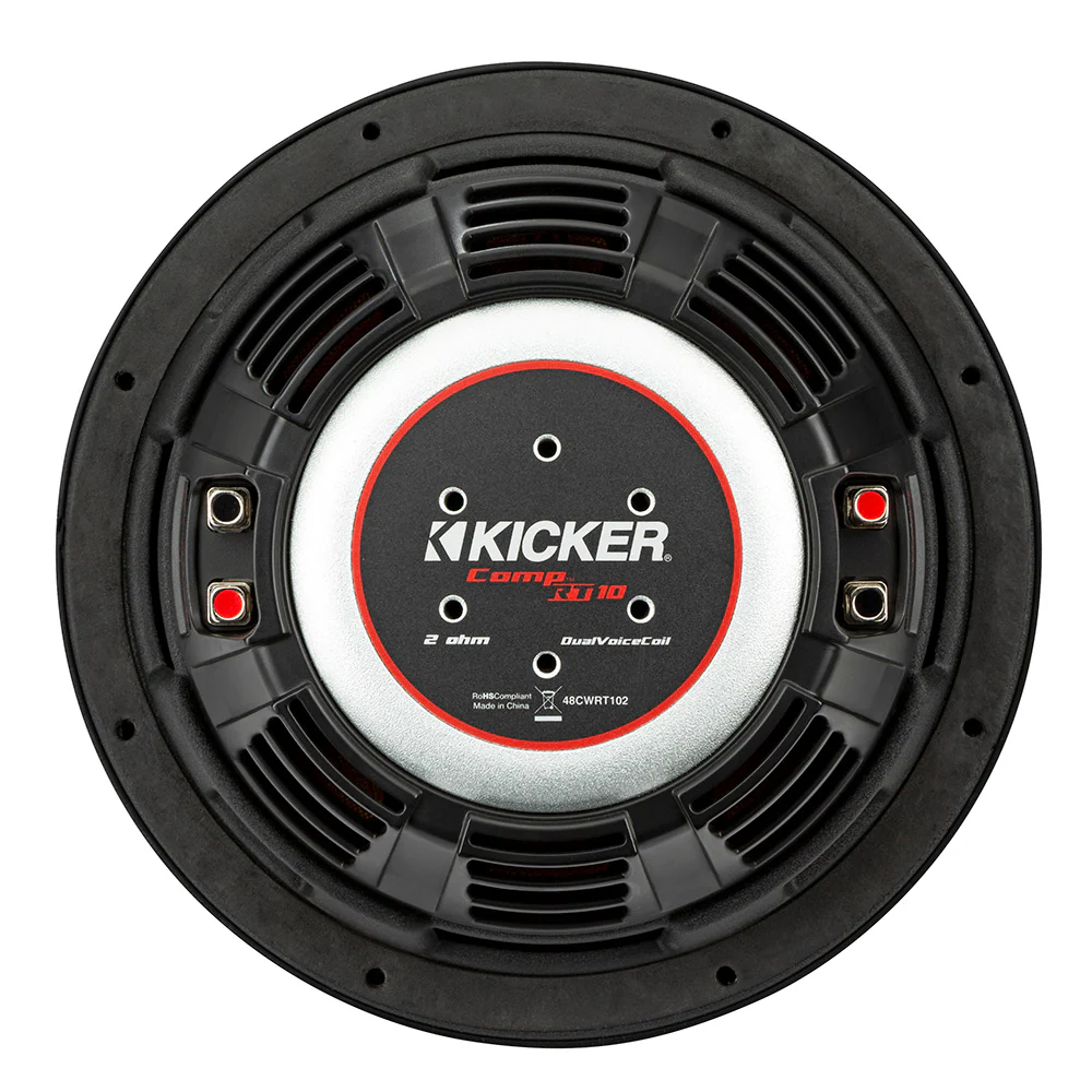 KICKER CompRT 10" Ultra Thin Subwoofer - 4-Ohm [48CWRT104] - Image 4