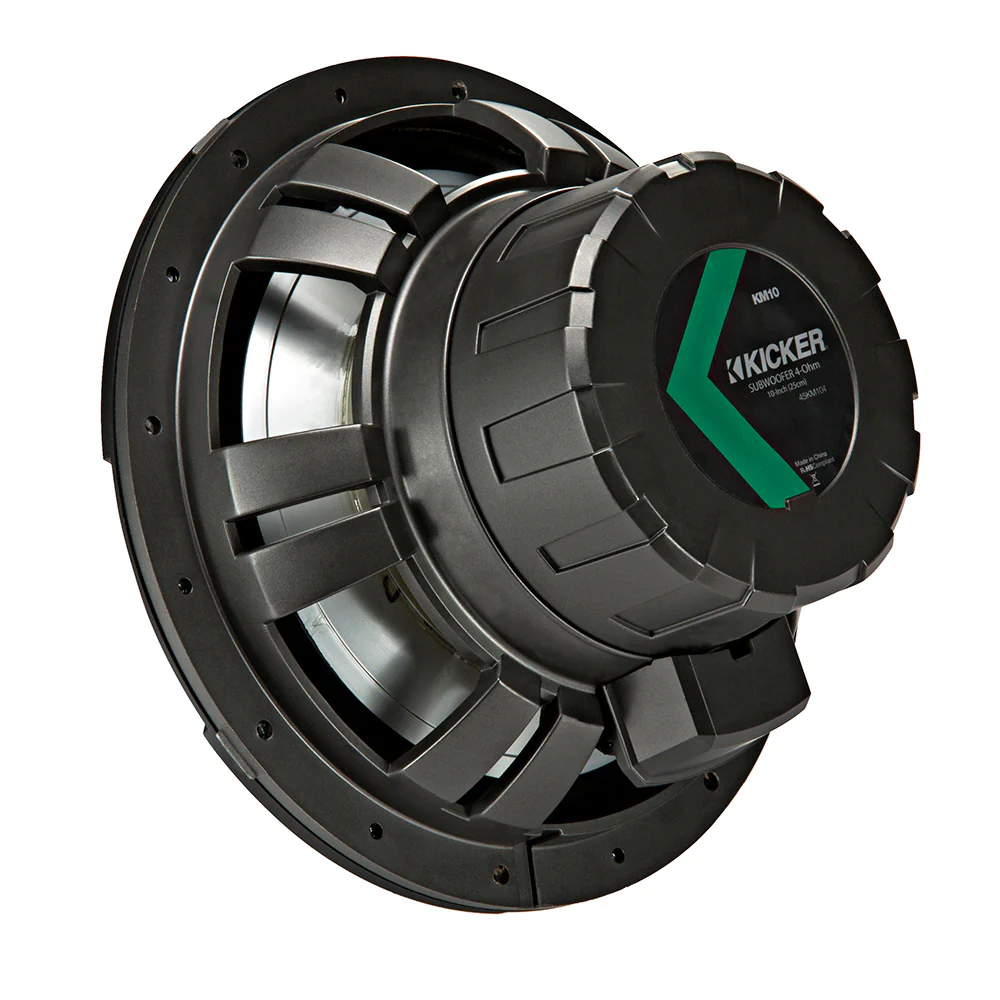 KICKER KM10 10" Weather-Proof Subwoofer f/Enclosures - 4-Ohm [45KM104] - Image 4