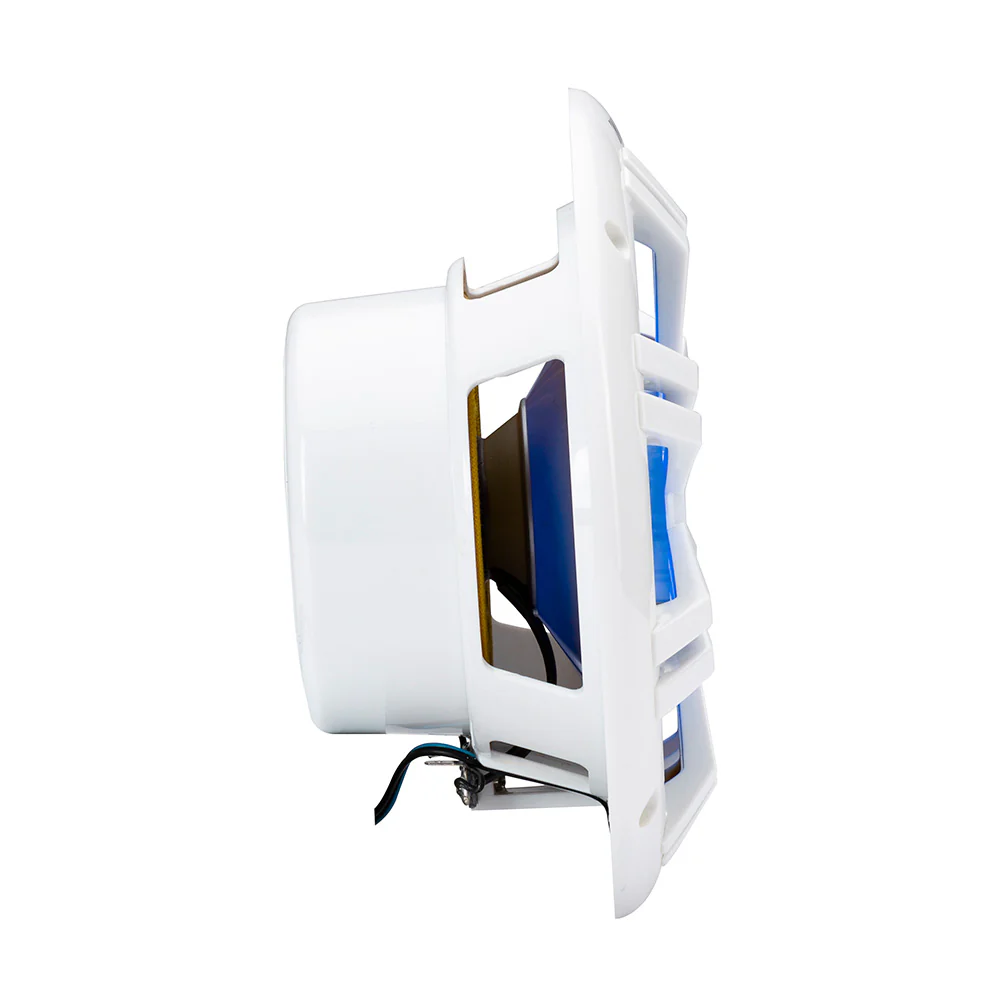 KICKER KM60 6.5" Marine Coaxial Speakers w/1/2" Tweeters - 4 OHM - White w/RGB LEDs [51KM604WL] - Image 3