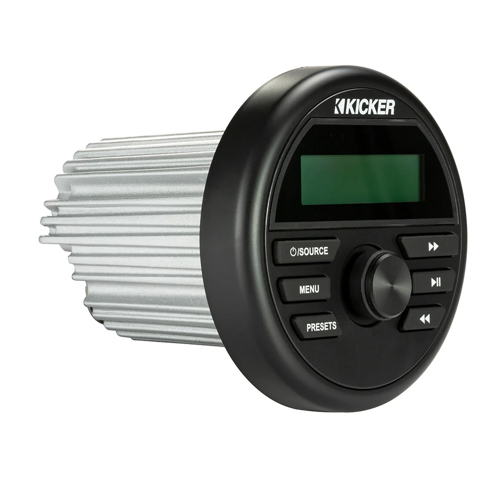 KICKER KMC2 Weather-Resistant Gauge-Style Media Center w/Bluetooth [46KMC2] - Image 2