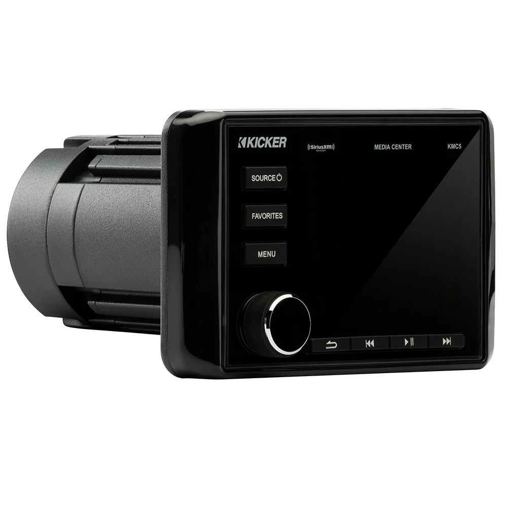 KICKER KMC5 Weather-Resistant Gauge-Style Media Center w/Bluetooth [46KMC5] - Image 2