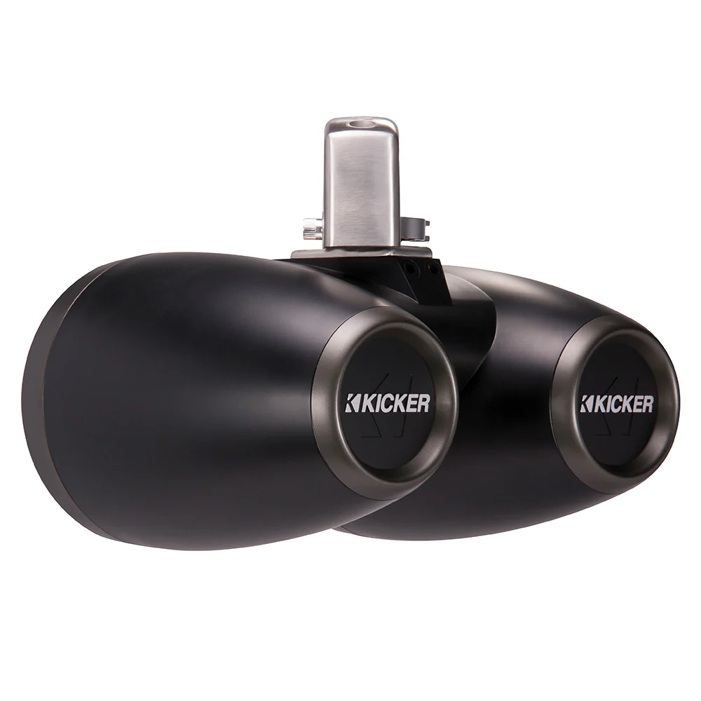 KICKER KMTC65 6.5" LED Coaxial Dual Tower System - Black w/Charcoal Grille [45KMTDC65] - Image 3