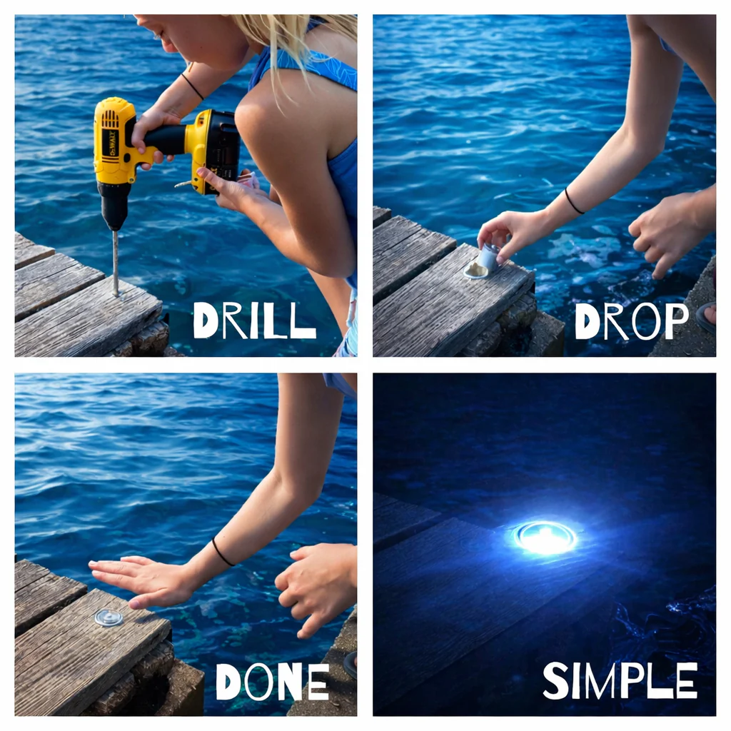 LED Dock & Deck Pods - Solar Powered Light Dots - Image 2