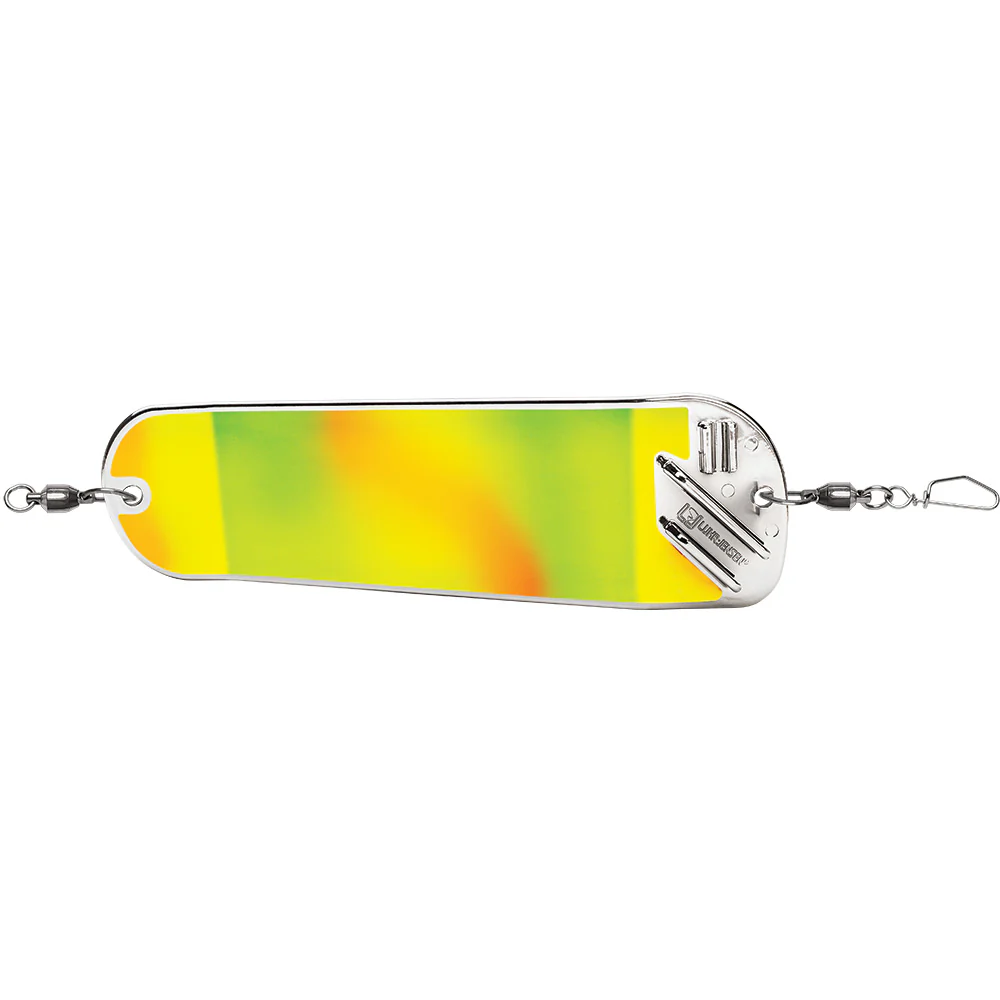Luhr-Jensen Money Roll Flasher - 8-1/4" - Glow Biohazard [5860-008-1756] - Image 2