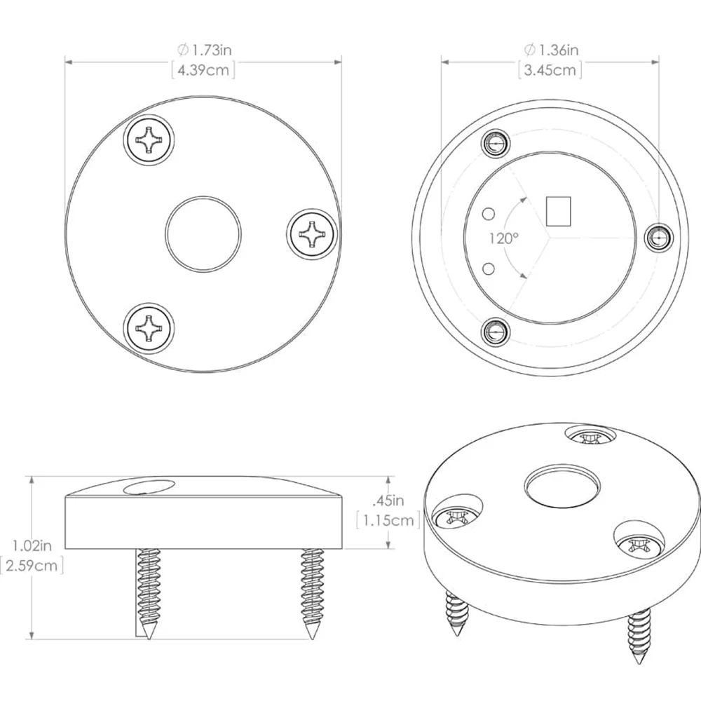 Lumitec High Intensity "Anywhere" Light - Brushed Housing - Blue Non-Dimming [101034] - Image 4