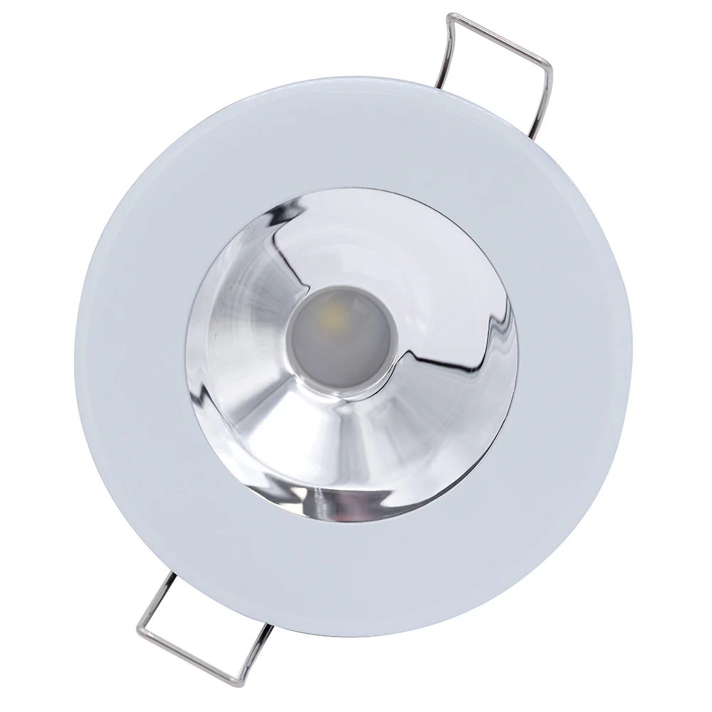 Lumitec Illusion Flush Mount LED Down Light - Warm White - Dimming - White Housing - Chrome Reflector [117139] - Image 2