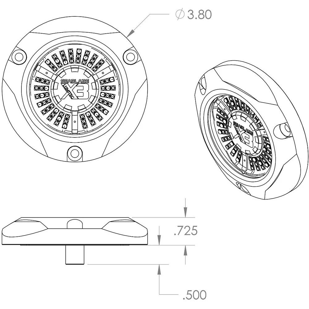 Lumitec SeaBlaze X3 LED Underwater Light - Spectrum [101946] - Image 3