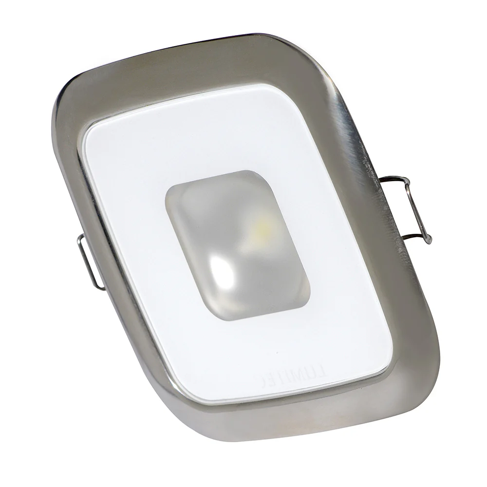 Lumitec Square Mirage Down Light - White Dimming, Red/Blue Non-Dimming - Polished Bezel [116118] - Image 2
