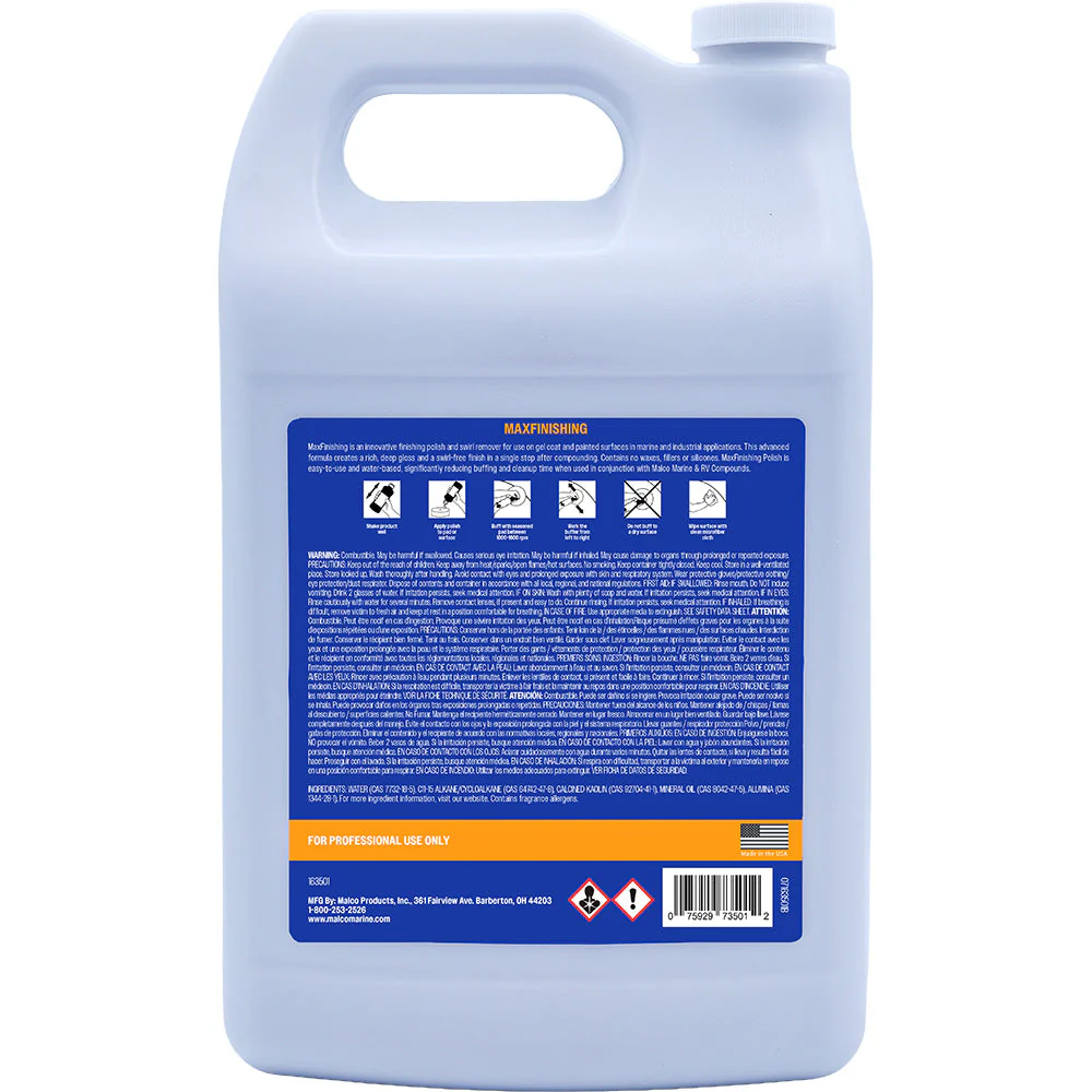Malco MaxFinishing Polish - 1 Gallon [163501] - Image 2