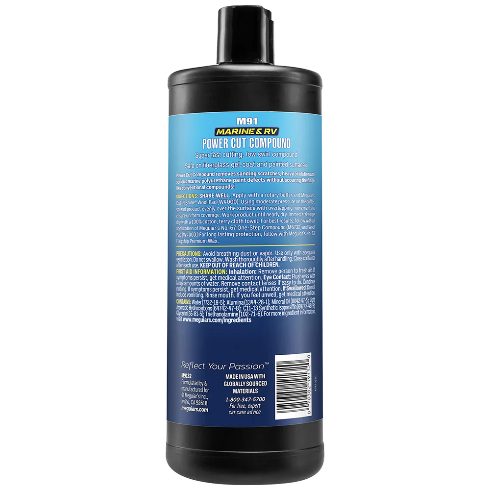 Meguiar's #91 Marine/RV Pro Grade Power Cut Compound - 32oz [M9132] - Image 2