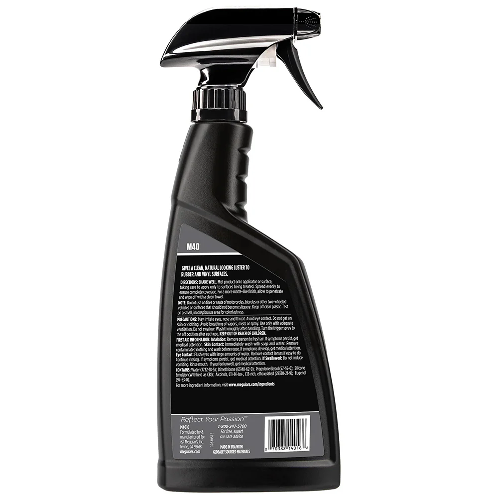 Meguiars M40 Mirror Glaze Vinyl  Rubber Cleaner  Conditioner - 16oz [M4016] - Image 2