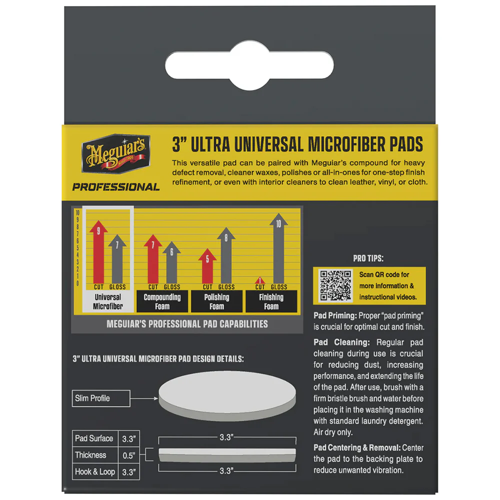 Meguiar's Professional 3" Ultra Universal Microfiber Pads *3-Pack [M3MFP3] - Image 2