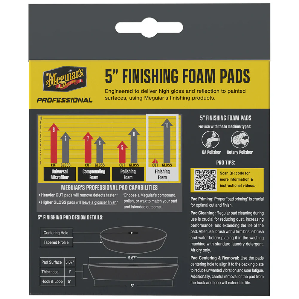 Meguiar's Professional 5" Finishing Foam Pads *2-Pack [M5FFP2] - Image 2