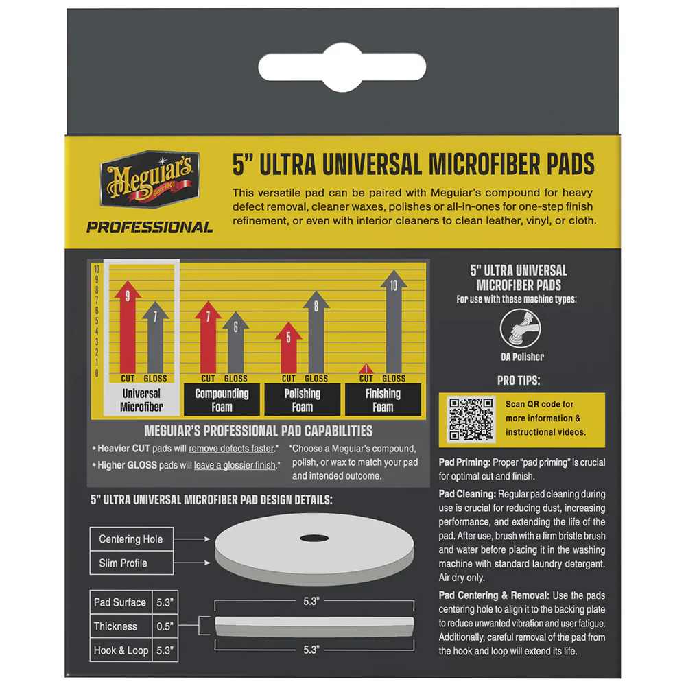 Meguiar's Professional 5" Ultra Universal Microfiber Pads *2-Pack [M5MFP2] - Image 2