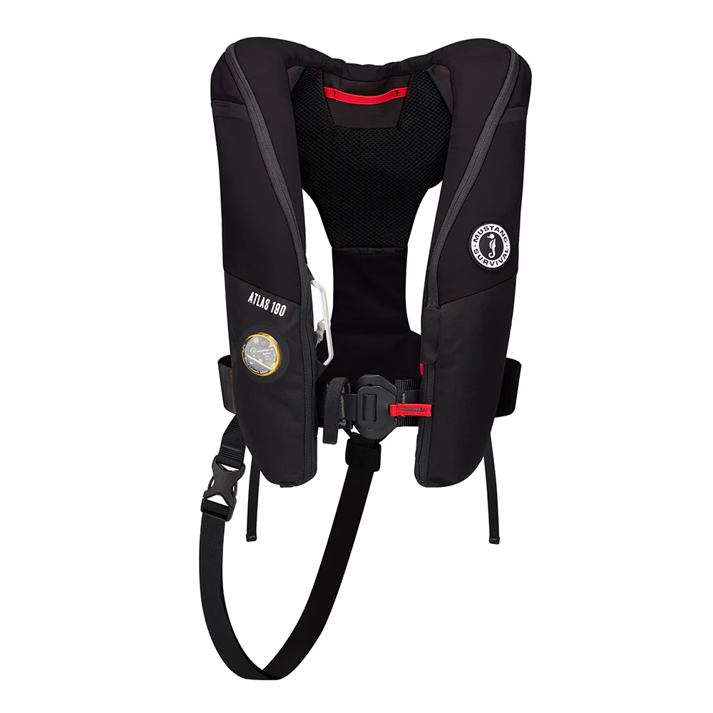 Mustang Atlas 190 DLX Open Ocean Inflatable PFD - Black [MD3195E1-13-0] - Image 2