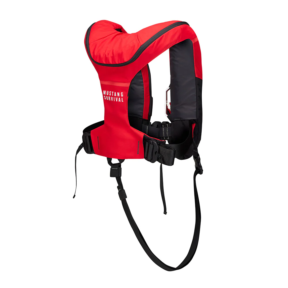 Mustang Atlas 190 DLX Open Ocean Inflatable PFD - Red/Black [MD3195E1-123-0] - Image 3