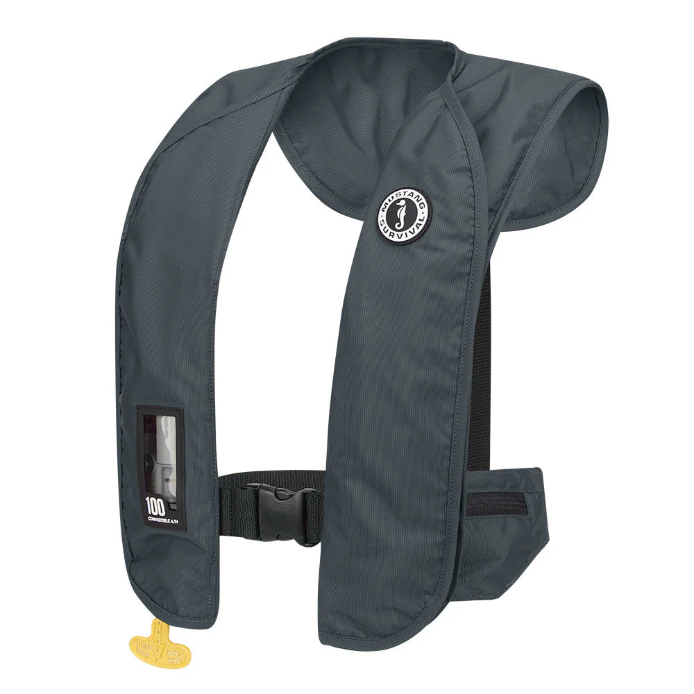 Mustang MIT 100 Convertible Inflatable PFD - Admiral Grey [MD2030-191-0-202] - Image 2