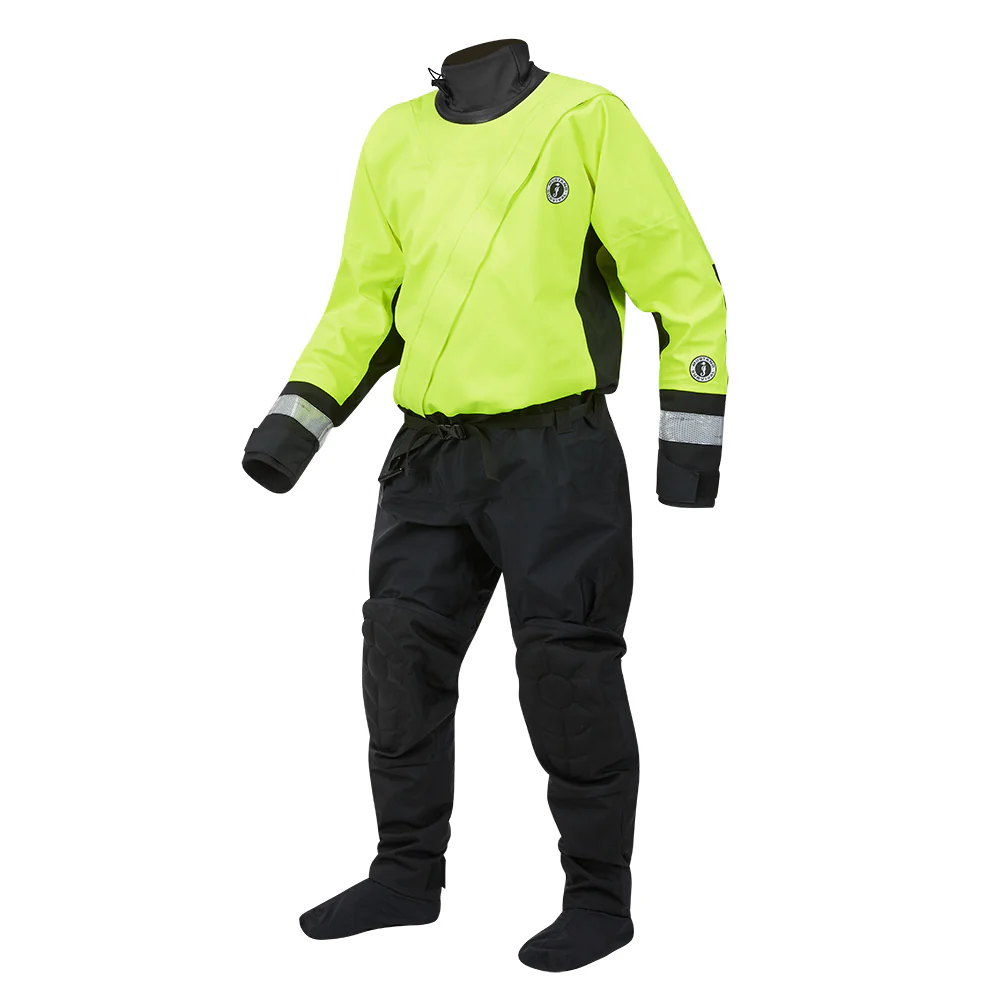 Mustang MSD576 Water Rescue Dry Suit - Fluorescent Yellow Green-Black - Medium [MSD57602-251-M-101] - Image 3