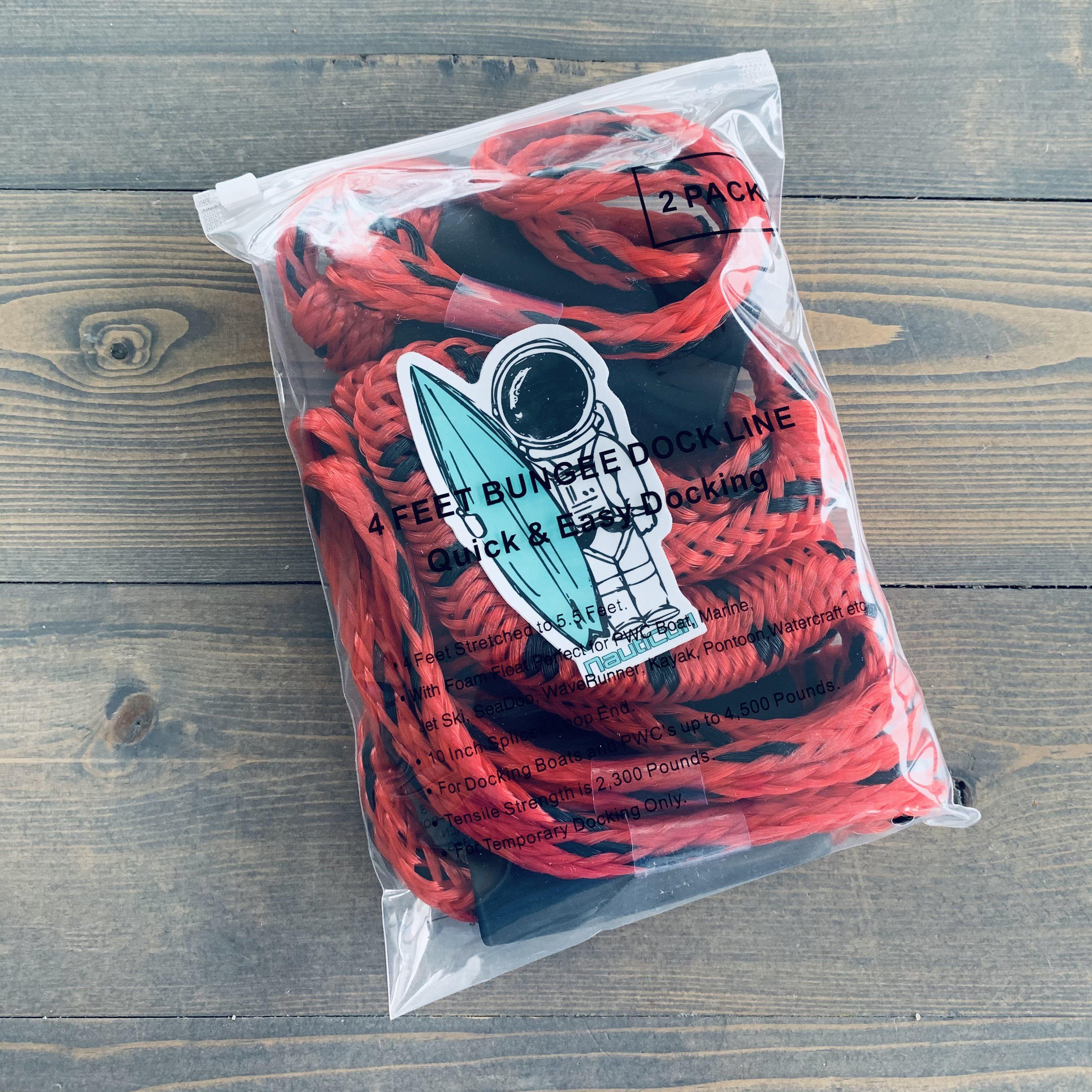 NautiCurl Bungee Boat Ropes - Shock Absorbing (2 Ropes) - Image 22