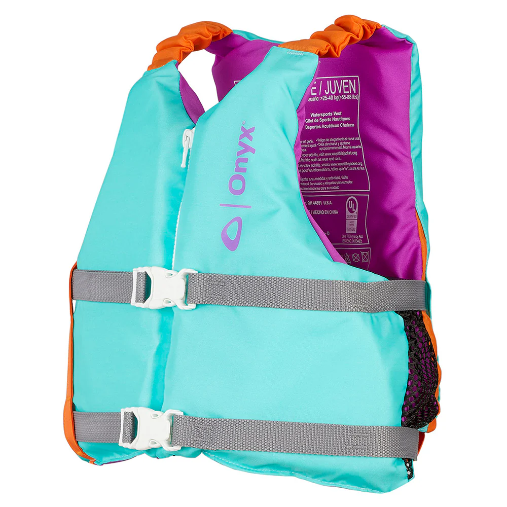 Onyx Youth Universal Paddle Vest - Aqua [121900-505-002-21] - Image 3