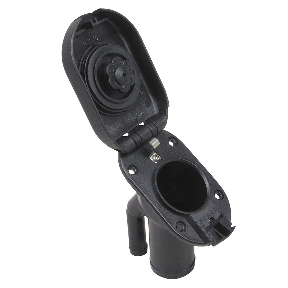 Perko Combination Vented Gas Fill/Tank f/1-1/2" Hose - 35 Angled Neck [1318DPGBLK] - Image 2