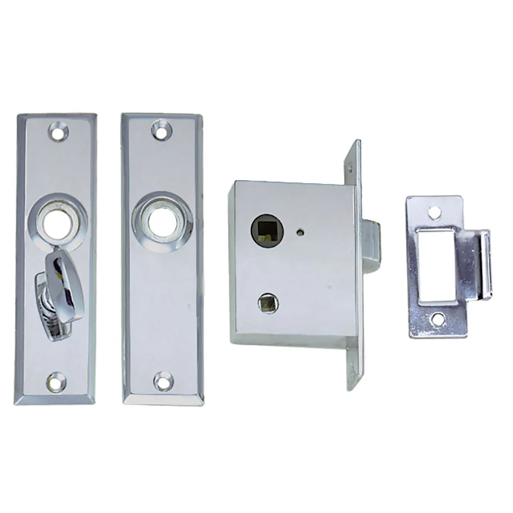 Perko Mortise Latch Set w/Turn Button [0960DP0CHR] - Image 2