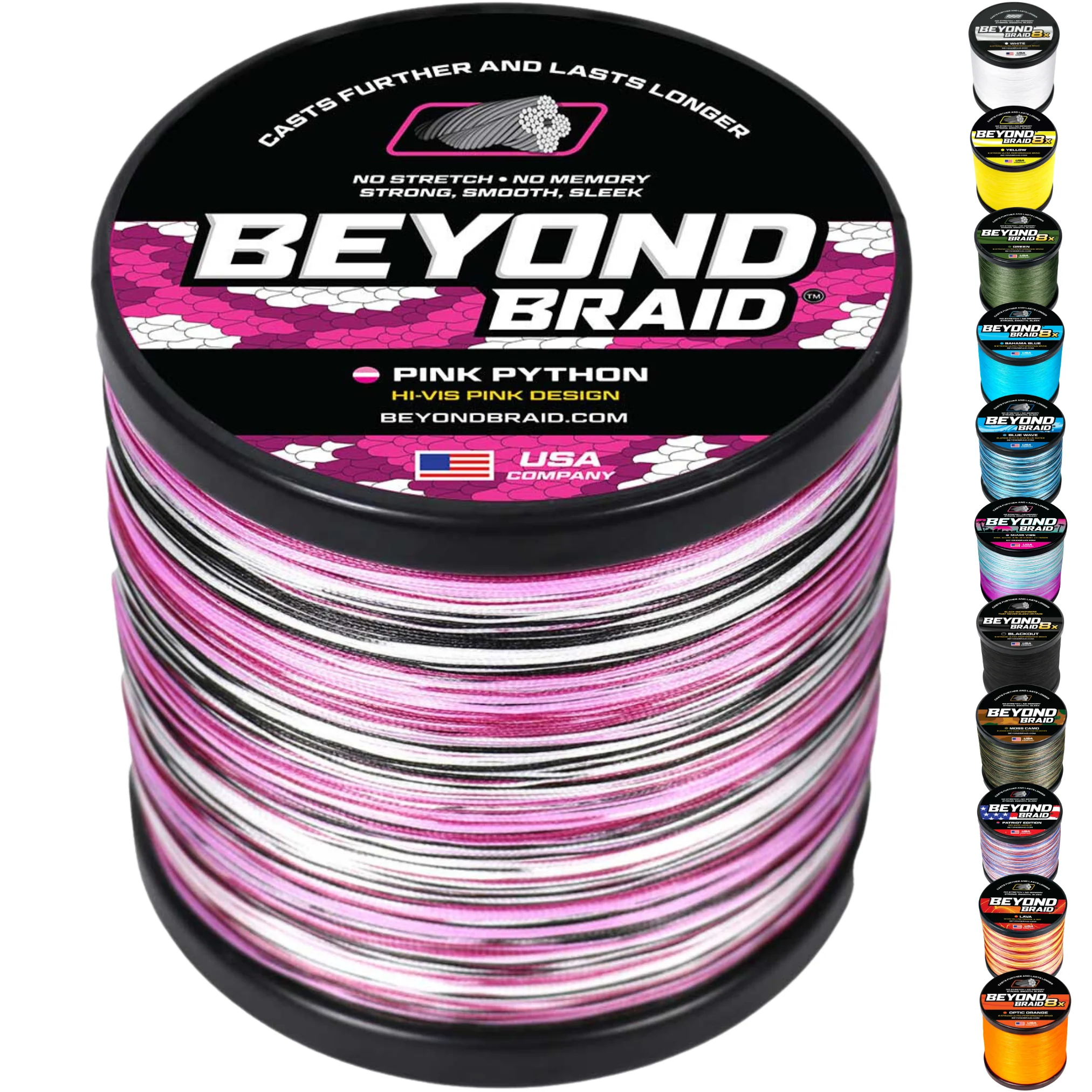 Pink Python Hi-Vis Braid - Image 10