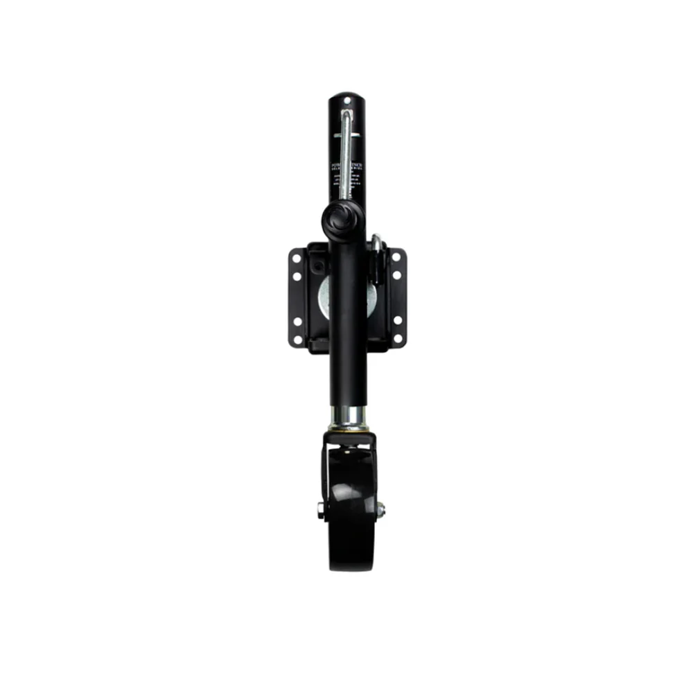 Powerwinch Select Series Jack - 1000lb, Bolt-On, Single Wheel, Carbon Black [21400-J-1000-B1-B-R]