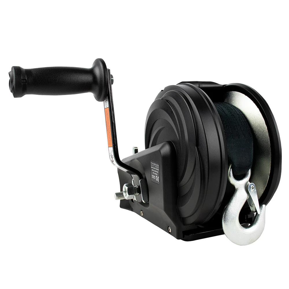 Powerwinch Select Series Winch 2,500lb, 2 Speed, 6" Crank Arm - Carbon Black [21400-W-2500-6-B-R] - Image 2