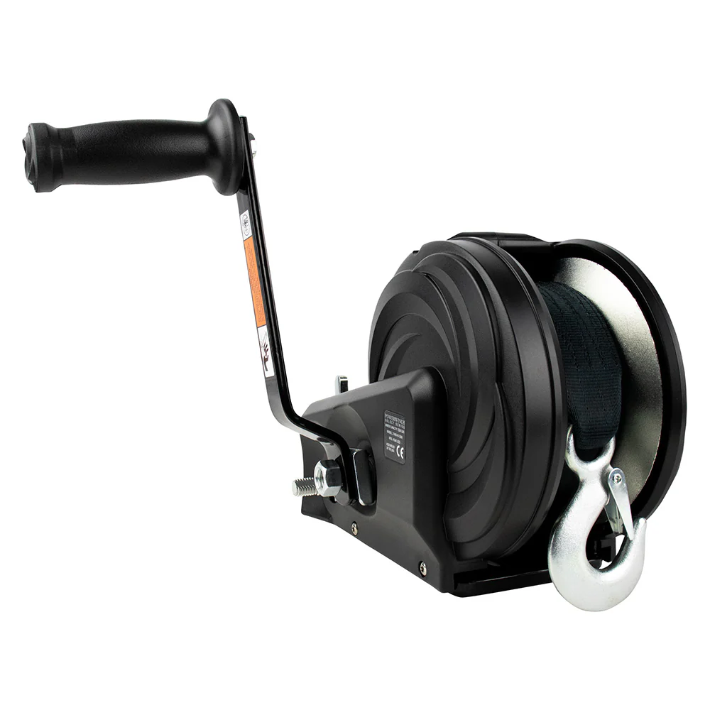 Powerwinch Select Series Winch 2,500lb, 2 Speed, 8" Crank Arm - Carbon Black [21400-W-2500-8-B-R] - Image 2