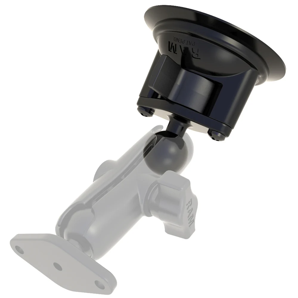 RAM Mount 3.25" Diameter Suction Cup Twist Lock Mount w/1" Ball [RAM-B-224-1U] - Image 2