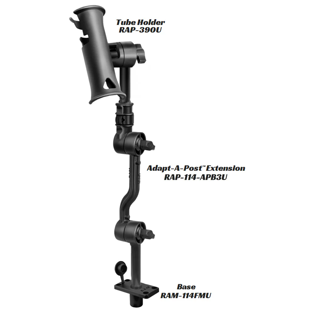 RAM Mount Adjustable Adapt-a-Post 16" Extension Arm [RAP-114-APB3U] - Image 3