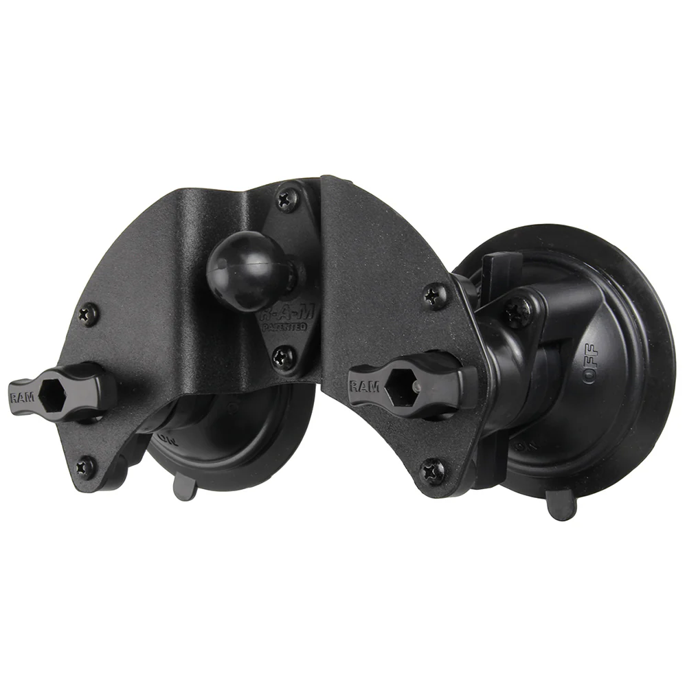 RAM Mount Dual Articulating Suction Cup Base w/1" Ball Base [RAM-B-189B-PIV1U] - Image 2