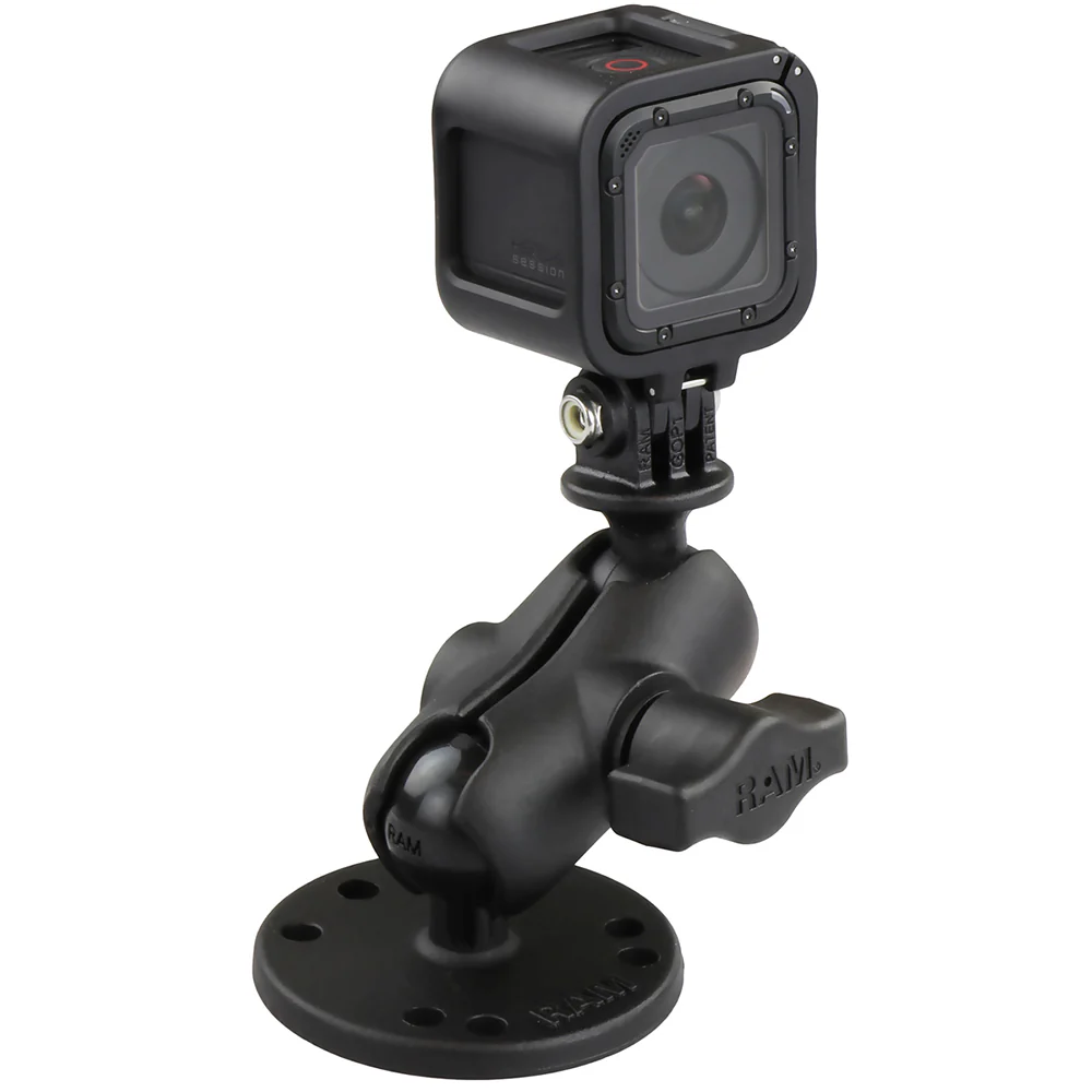 RAM Mount GoPro Hero Short Arm Flat Surface Mount [RAM-B-138-A-GOP1U] - Image 3