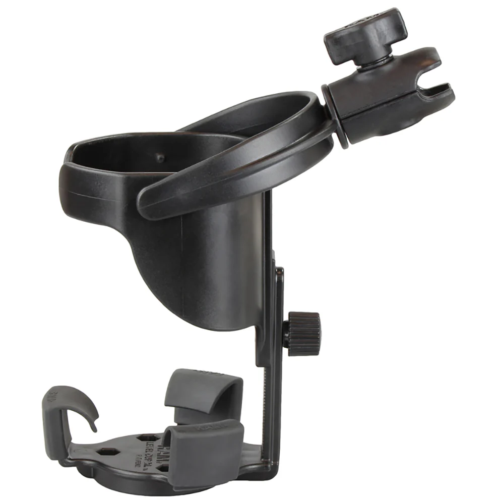RAM Mount Level Cup XL Low Profile Mount w/Large Strap Clamp Base [RAP-B-417-200-1-231Z-2NUBU] - Image 5