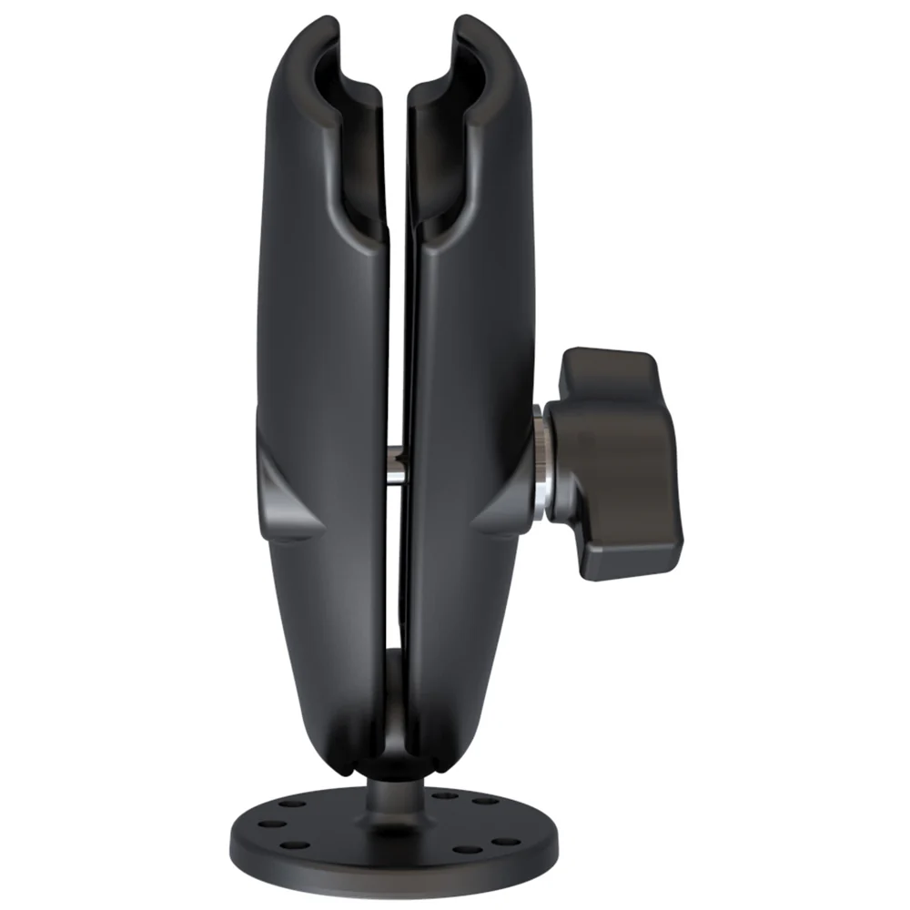 RAM Mount Long Double Socket Arm w/2.5" Round Base [RAM-B-103U-C] - Image 2