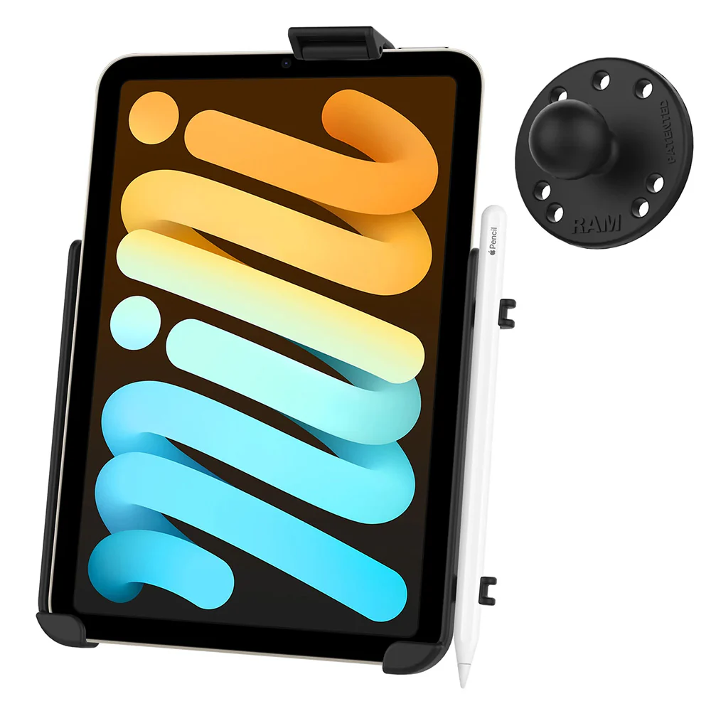 RAM Mount RAM EZ-Roll'r Cradle w/Ball f/Apple iPad mini (A17 Pro)  mini 6 [RAM-B-202-AP36U] - Image 2