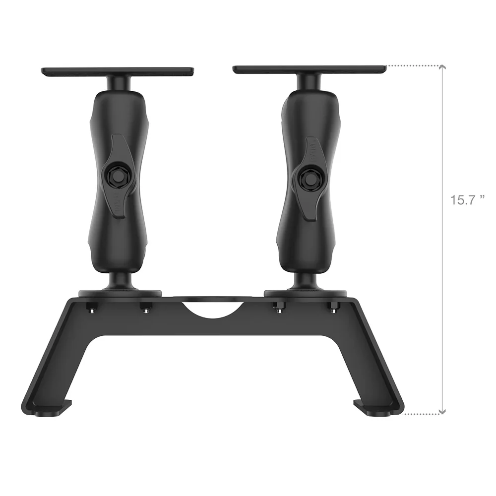 RAM Mount RAM Fishfinder Deck Kit w/Dual Marine Electronic Mount [RAM-FF1-D-115-2] - Image 3