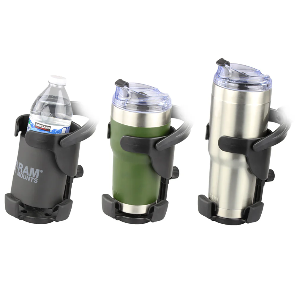 RAM Mount RAM Level Cup XL with Torque 3/4"  1" Diameter Rail Base and Short Arm [RAM-B-408-75-1-A-417U] - Image 3
