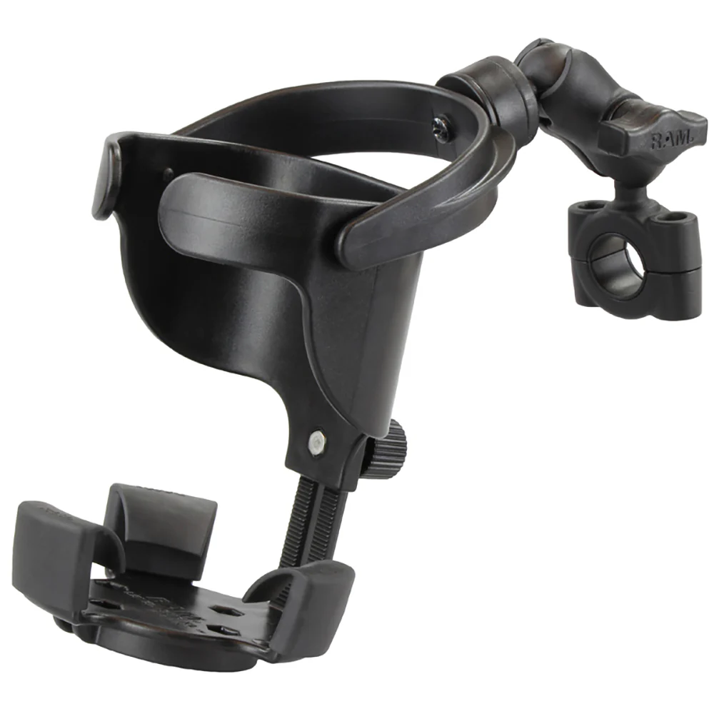 RAM Mount RAM Level Cup XL with Torque 3/4"  1" Diameter Rail Base and Short Arm [RAM-B-408-75-1-A-417U] - Image 5