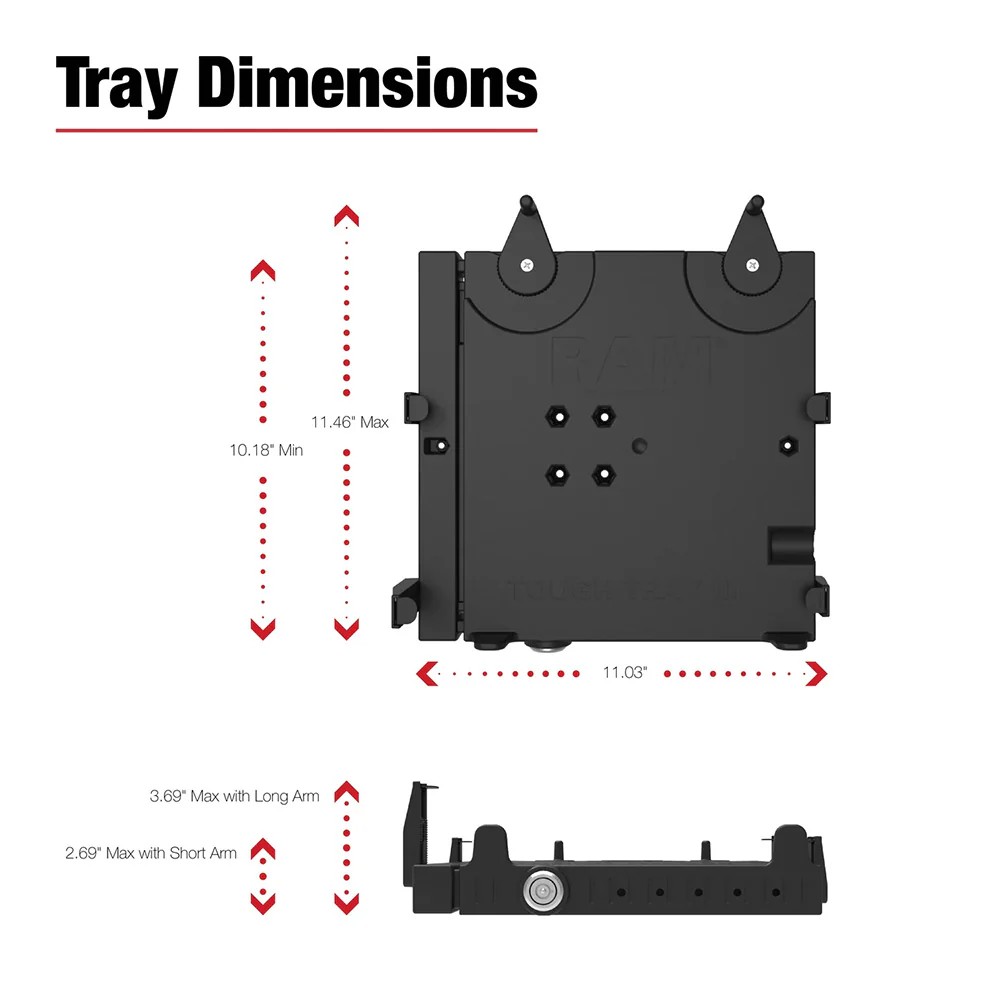 RAM Mount RAM No-Drill Laptop Mount f/'15-26 Ford F-150, 17-26 F-250 + More [RAM-VB-195-SW3] - Image 3