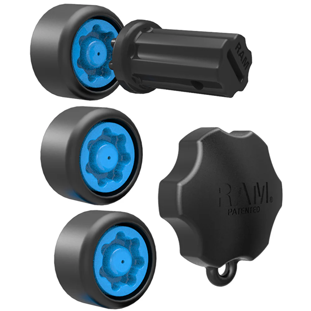 RAM Mount RAM Pin-Lock Security Kit f/Single Swing Arms  Gimbal Brackets [RAP-S-KNOBG-109U] - Image 2