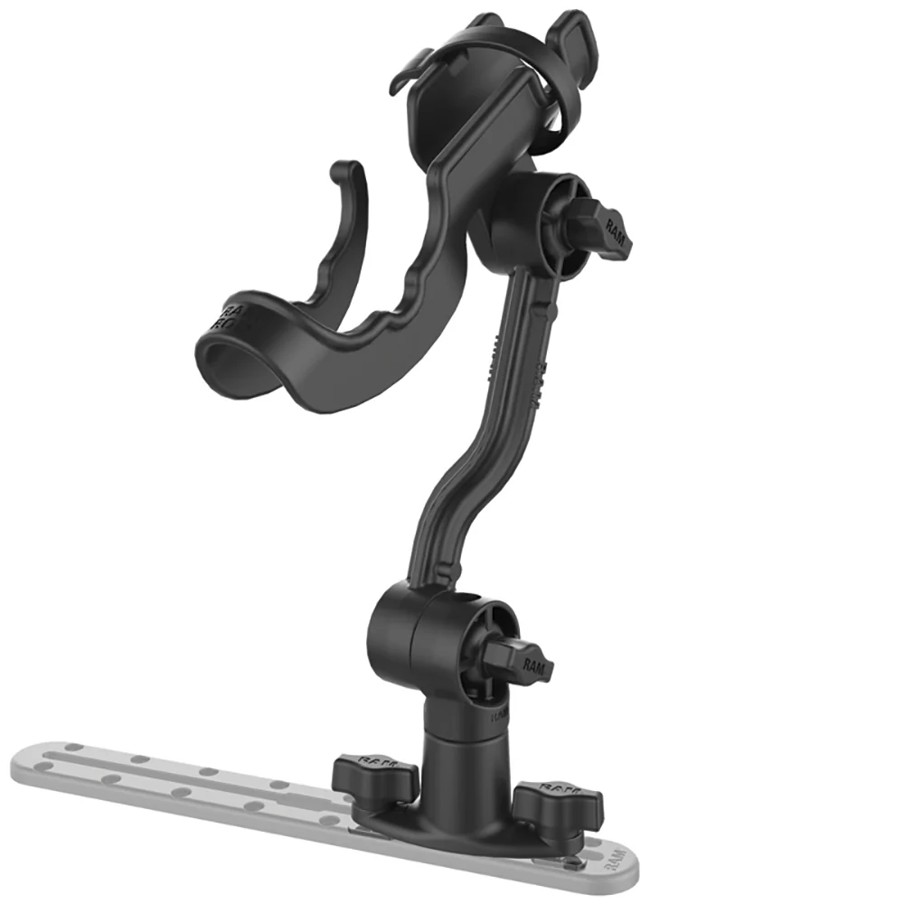RAM Mount RAM-ROD Rod Holder with Spline Post, Extension Arm and Track Base [RAP-114-PA-421] - Image 2