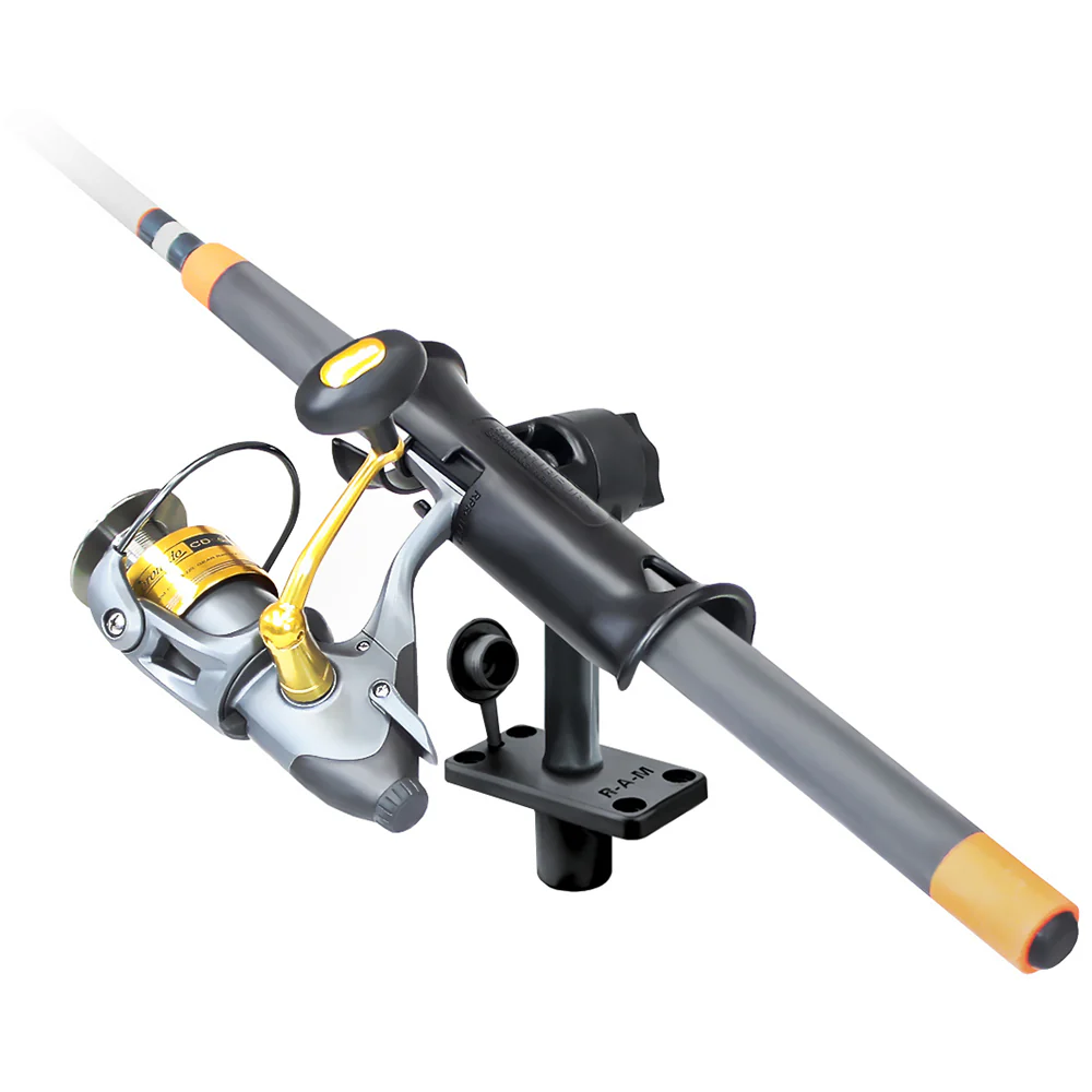 RAM Mount RAM Tube Jr. Fishing Rod Holder w/Standard 6" Length Post Spline & Flush Mounting Base [RAP-390-FU] - Image 2