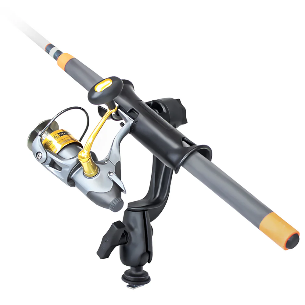 RAM Mount RAM Tube Jr. Fishing Rod Holder with RAM-ROD Revolution Ratchet/Socket System and Track Ball Base [RAP-390-RB-TRA1U] - Image 2