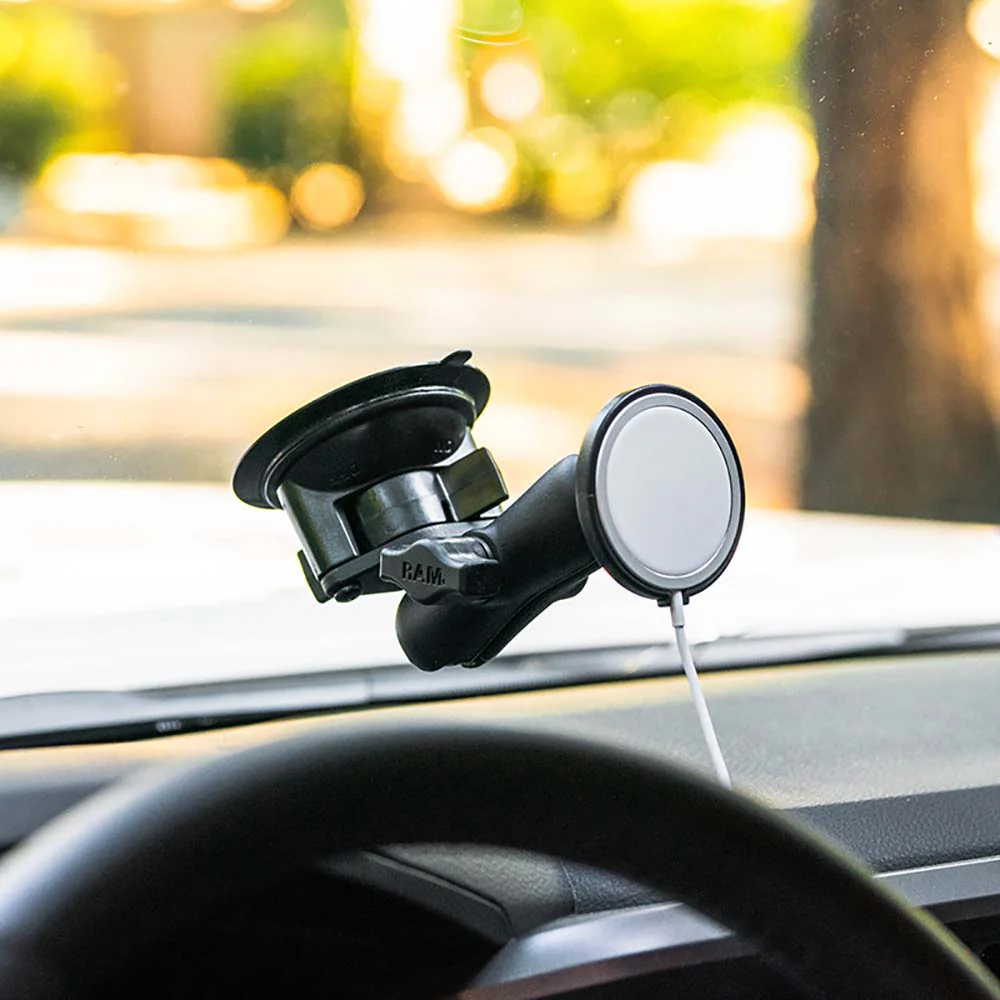 RAM Mount RAM Twist-Lock Suction Cup Mount f/Apple MagSafe [RAM-B-166-AP-MAGU] - Image 4